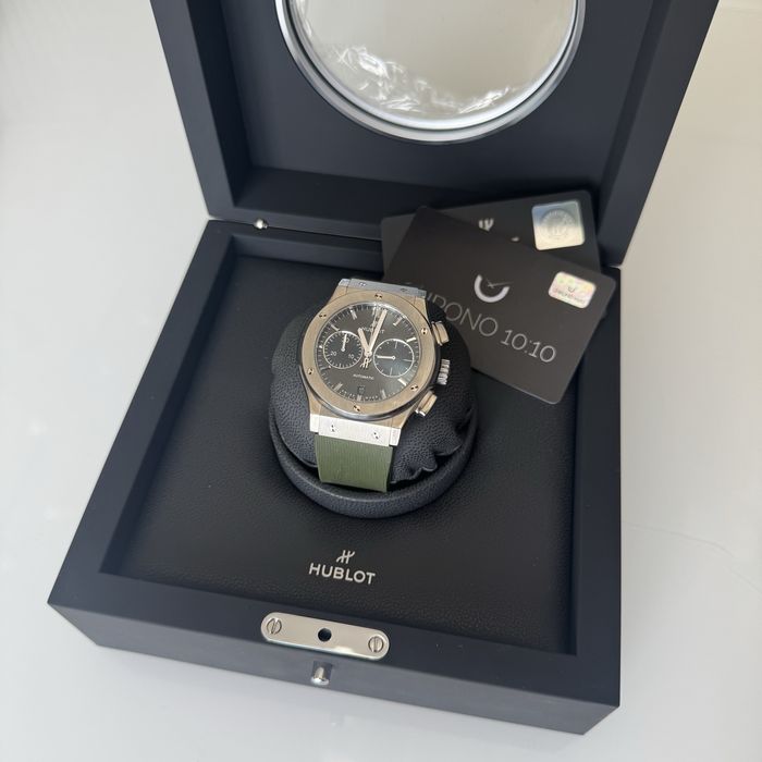 HUBLOT CHRONOGRAPH TITANIUM GREEN 45mm годинник
