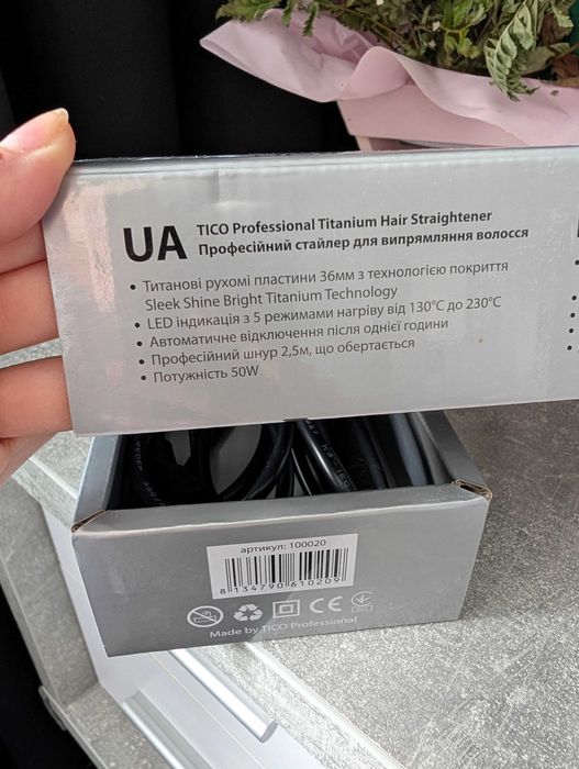 Новий Випрямляч для волосся Tico Professional Titanium Styler 36