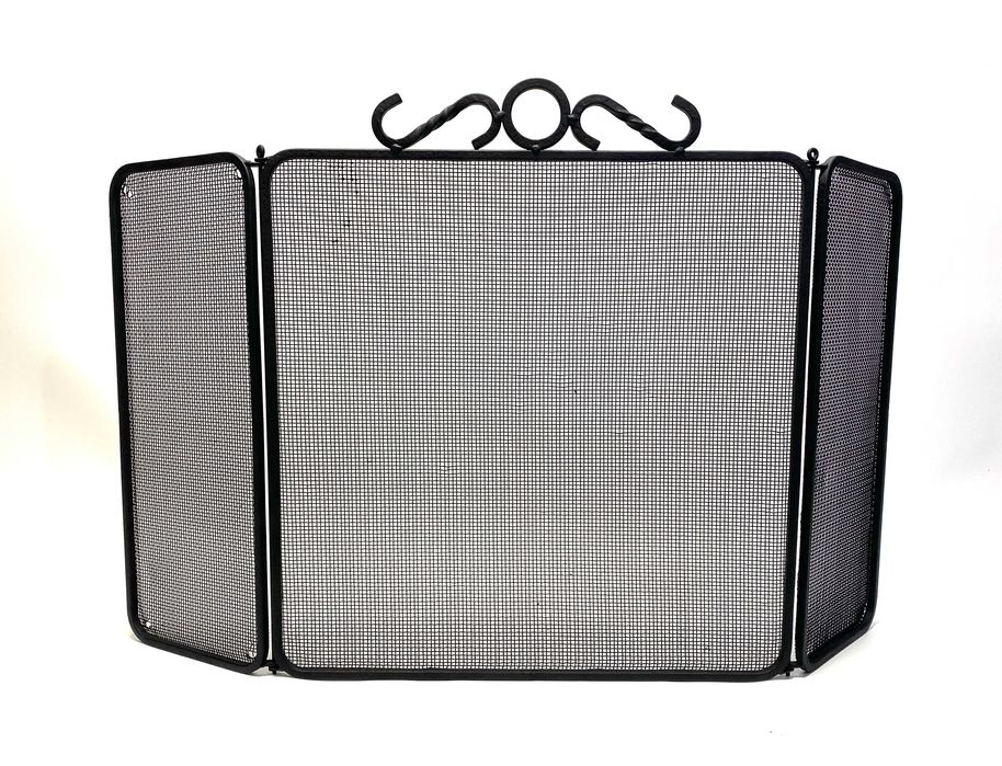 Osłona do kominka, parawan, siatka, ekran, iskrownik