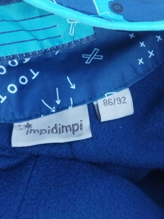 86-92 плащёвка грязепруф на флисе impidimpi плащівка брудопруф на флісі для хлопчика + дощова панамка Reima