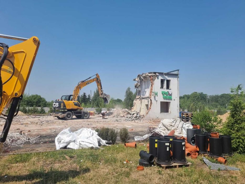 Wyburzenia, rozbiórki, usługi kruszenia