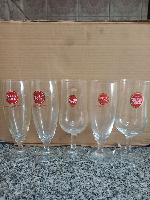 Copos  Cerveja.  Super. Bock.