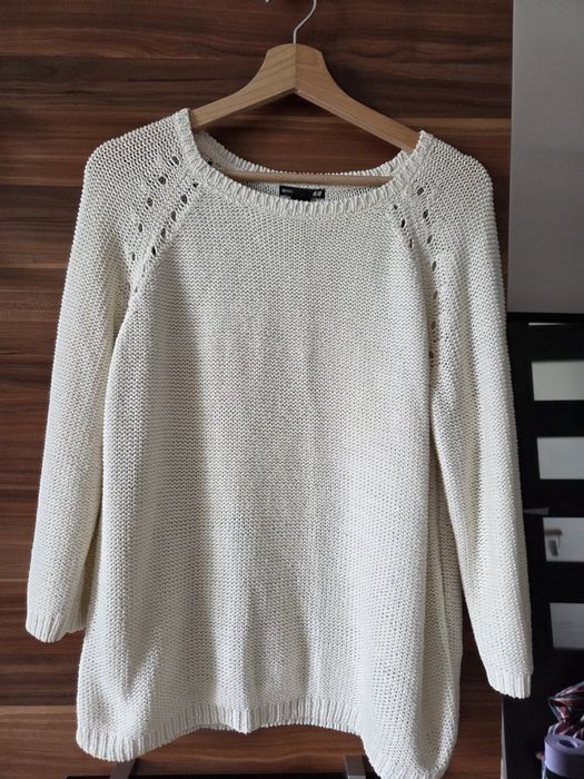 Beżowy sweter damskie H&M M
