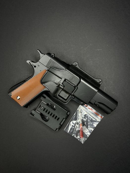 Іграшковий металевий пістолет Кольт 1911 з кобурою G13+ Galaxy