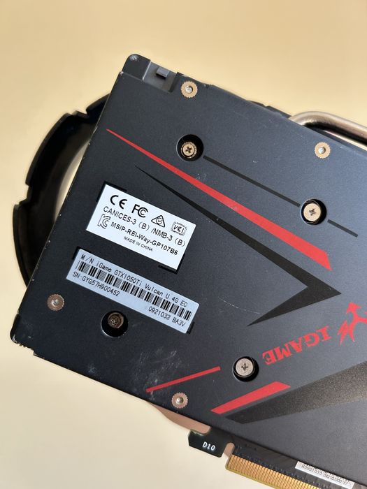 Не робоча! GTX 1050 Ti 4Gb iGame відеокарта