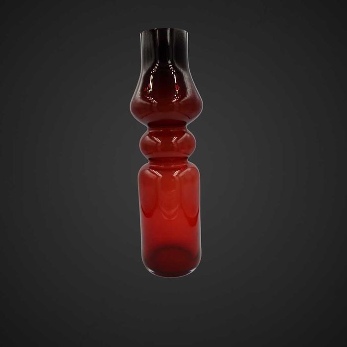 Wazon Huta Szkła Tarnowiec bordowy B41/060827