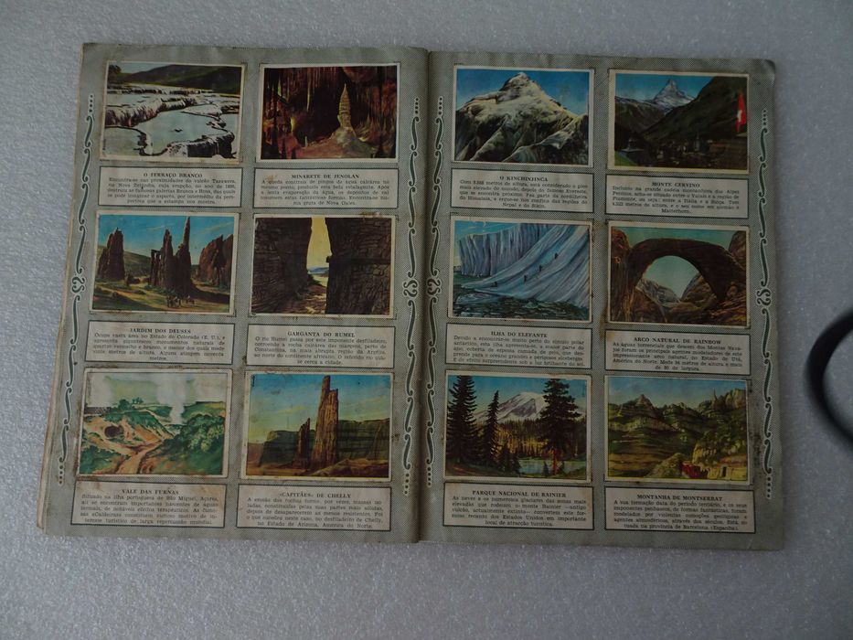 Caderneta de cromos Maravilhas do Mundo (Álbum I - Faltam 37 cromos)