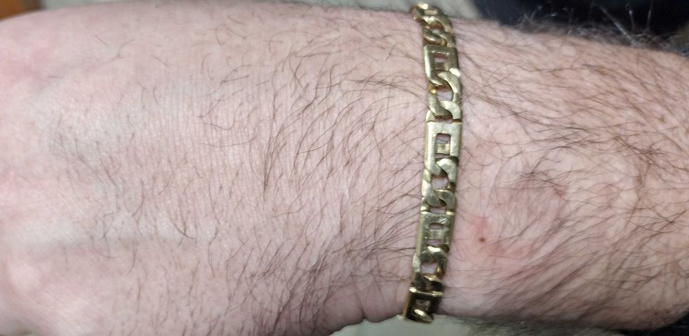 Złota bransoletka 22cm, 21,56g złoto 585 komis madej Dębica