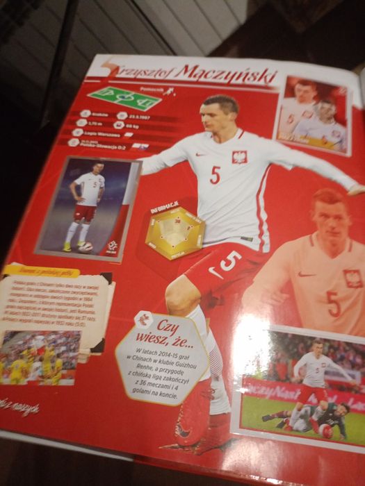 Album z piłkarzami z roku 2018