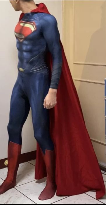 Fato Man of Steel Super Homem Cosplay