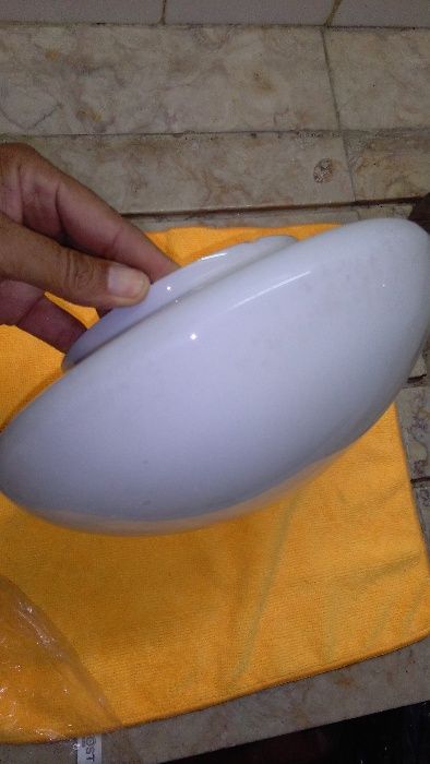 Vidro opalino de plafonier antigo anos 60s