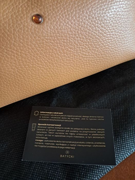 Elegancka skórzana kosmetyczka Batycki