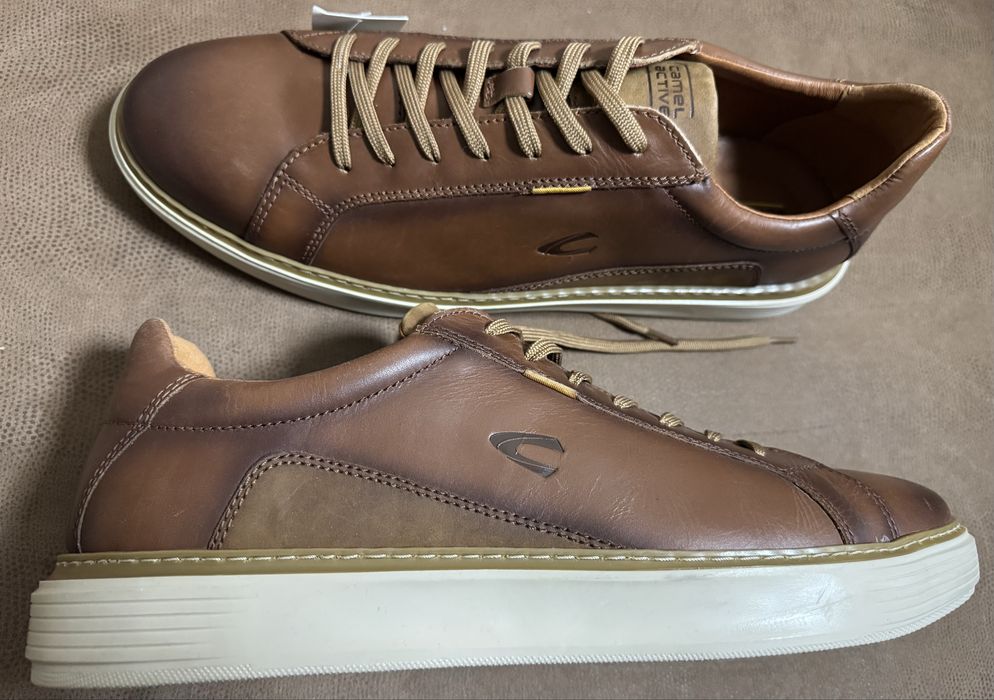 Camel Active кросівки мокасіни нові шкіра Португалія оригінал!