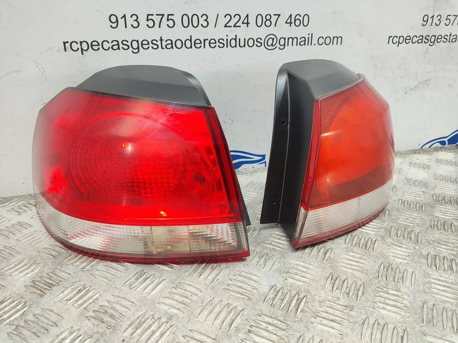 Farolins traseiros trás direito esquerdo originais Volkswagen Golf VI