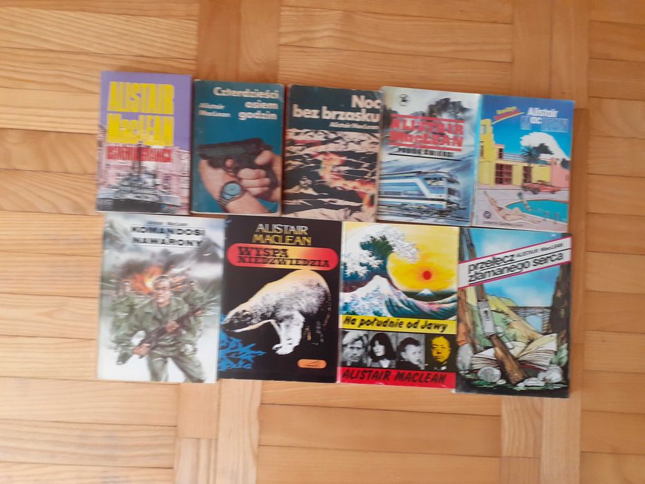 Alistair  MacLean mistrz sensacji ; 37 tytułów , każdy można kupić oddzielnie.