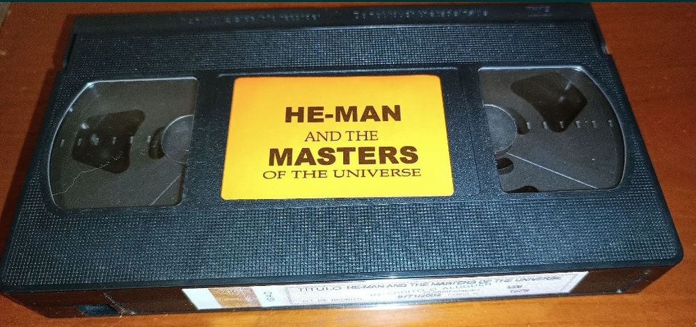 Antiga cassete VHS he man masters of the universe
