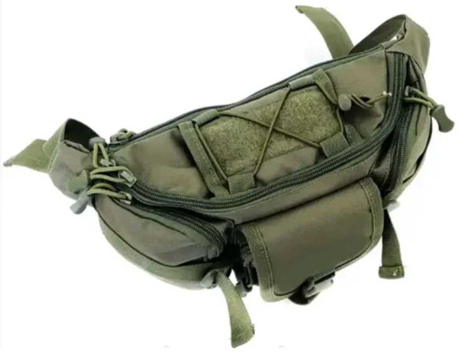 Тактическая поясная сумка мультикам 6л армейская сумка бананка военная