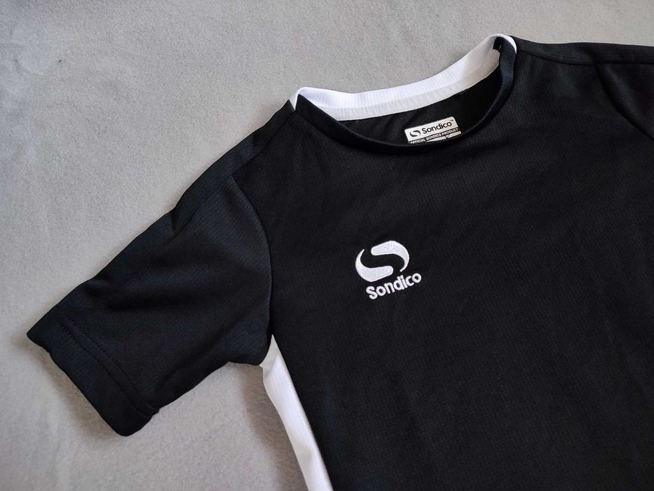 Футболка детская спорт черная Sondico 5-6 лет, 110-118 см