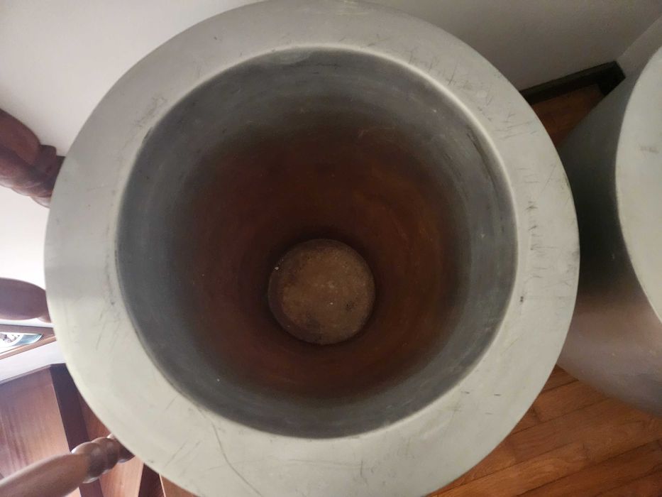 Vasos acrílicos prateados