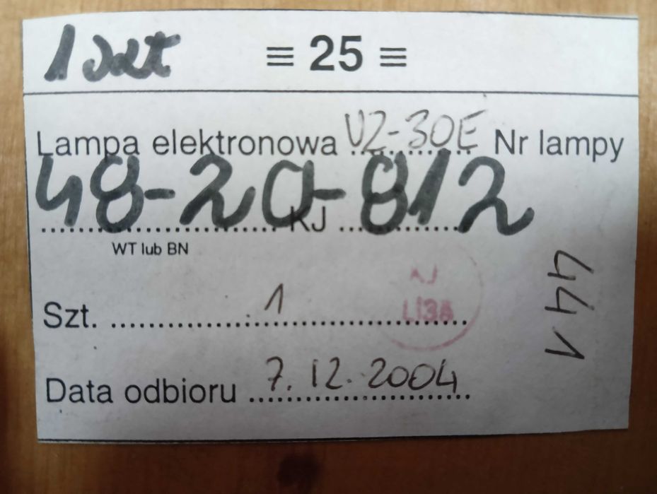 Układ Zabezpieczający UZ-30E Lampy z wojska