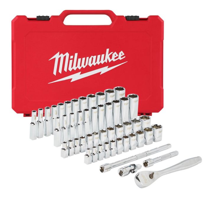 Набір метричних і дюймових головок Milwaukee 1/4" 50 шт (4932464944)