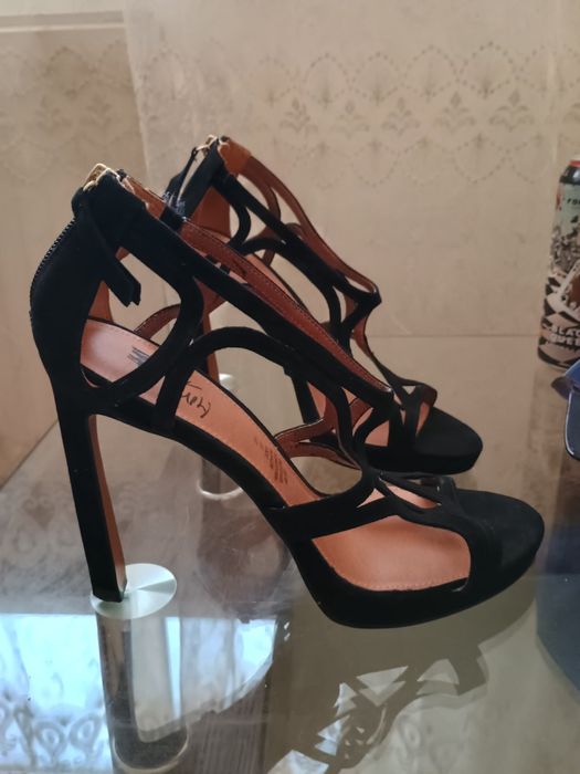 Босоніжки штучна замша