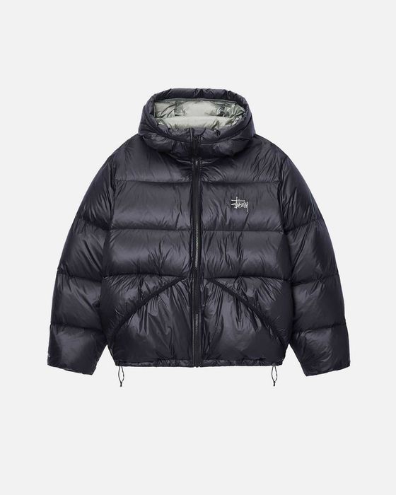 Парка STUSSY Micro Ripstop Down Parka Black/Grey