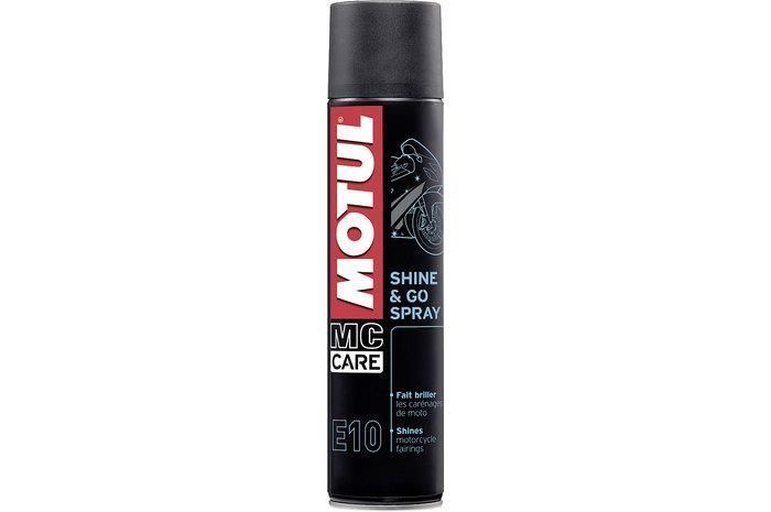 Motul , abrilhantador silicone spray shine e go E10
