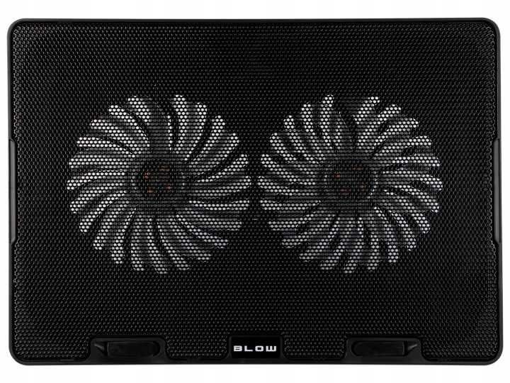 PODSTAWKA Chłodząca Pod Laptop 12-17 Cali 2 Wentylatory LED Regulacja Nachylenia USB Cicha Podkładka
