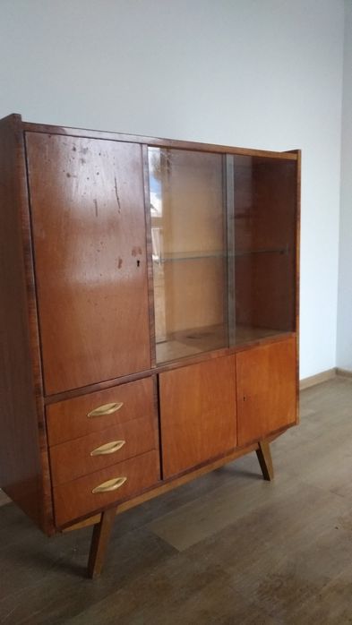 Kredens witryna barek prl