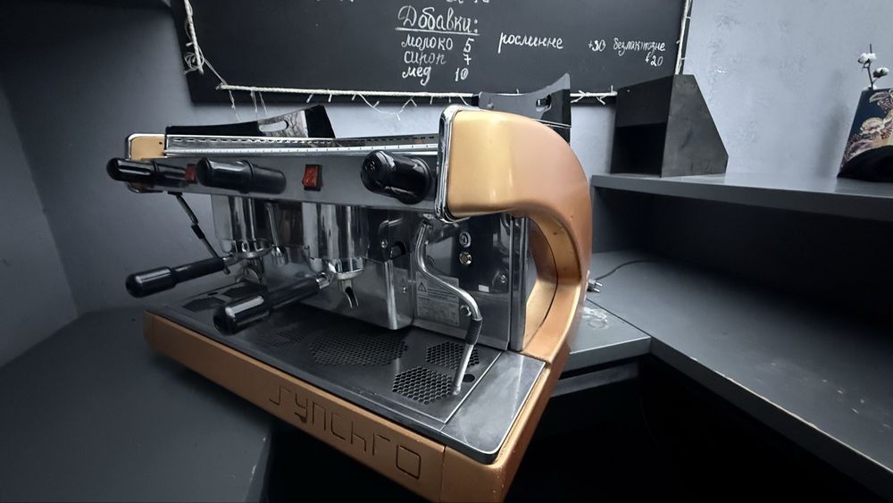 Професійна кавомашина Synchro 2GR (Італія) — працює, перевірка на місці