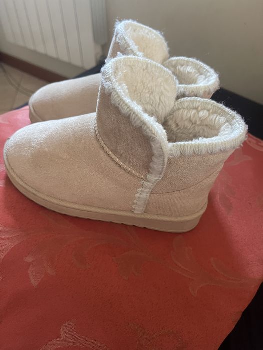 Botas menina bege