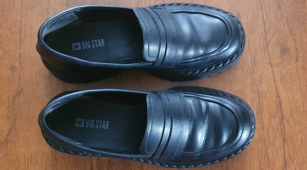 Mokasyny loafersy skórzane Big Star 38