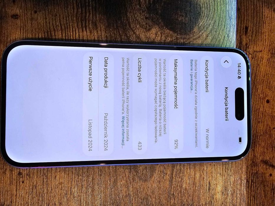 Iphone 16 128GB BLUE Bat:92% Jak Nowy!/Gwarancja/SklepGSM/Lwsk