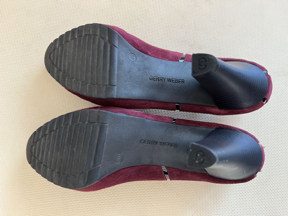 Gerry Weber zamsz bordowy buty damskie 40