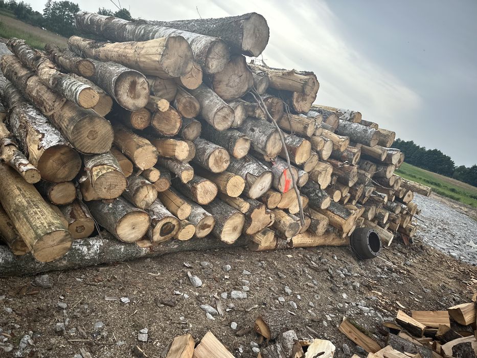 Drewno wałki kominkowe opałowe grube swietna jakosc