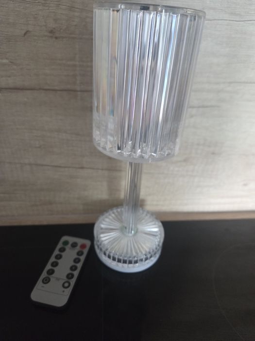 Nowa lampka nocna stołowa ledowe RGB USB z pilotem