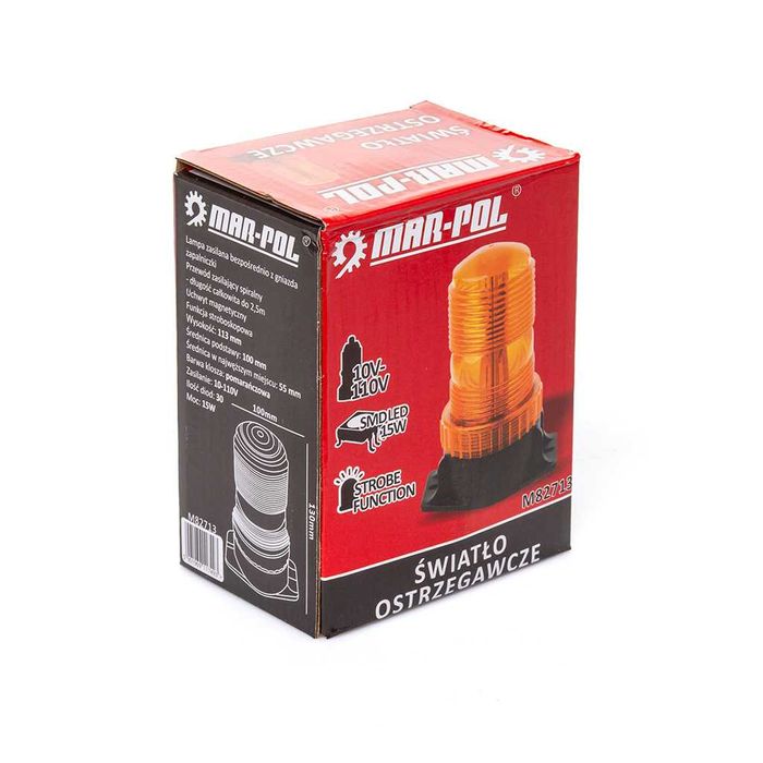 ŚWIATŁO Ostrzegawcze Kogut 10-110V 30 led