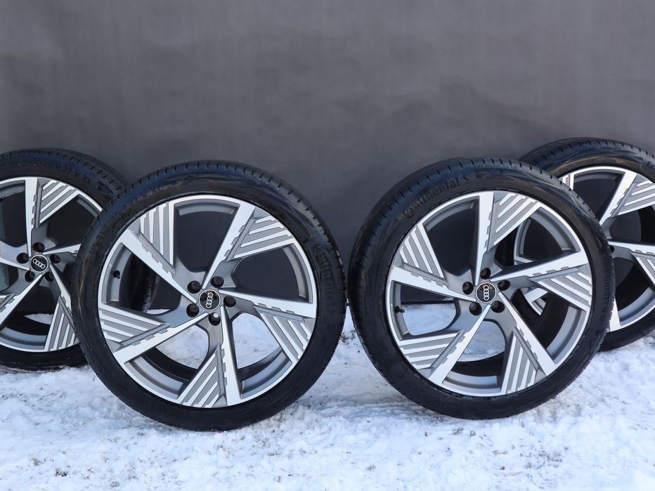 koła felgi audi q7 e-tron oe 22 oe 4ke 601025b 9.5 22 cale super stan