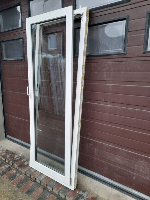 Drzwi okno balkonowe 94x217 zimowy ogród pcv plastikowe DOWÓZ CAŁY KRA