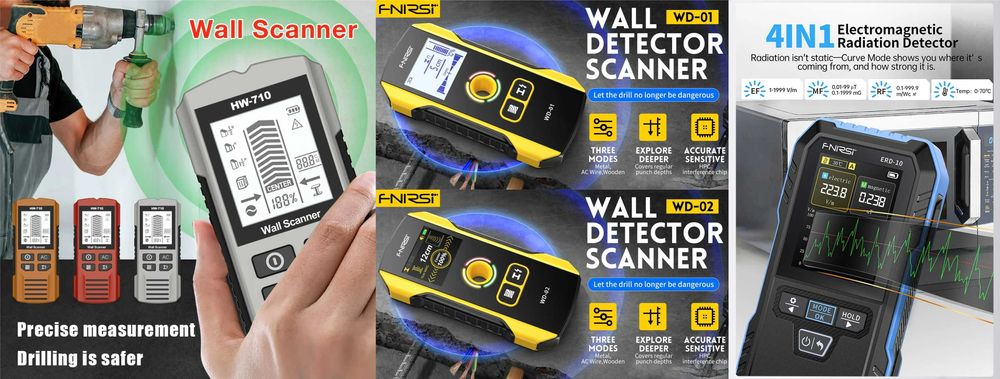 Fnirsi ERD10 WD01 WD02 HW710 детектор излучения проводки метала дерева
