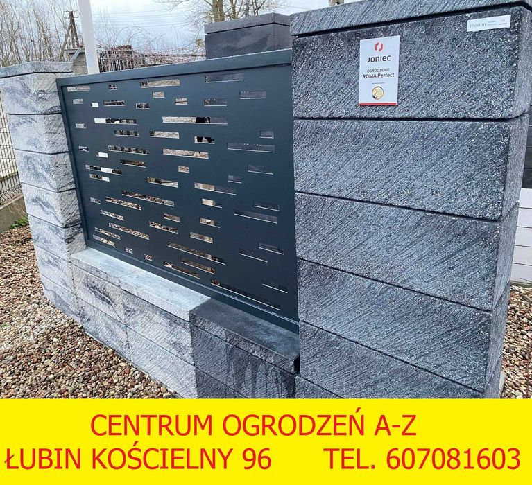 Ogrodzenia metalowe nowoczesne bramy furtki przęsła palisada CNC