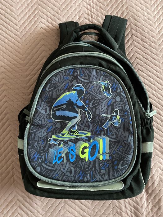 Рюкзак Kite ортопедичний динозавр/скейт зі змінною картинкою