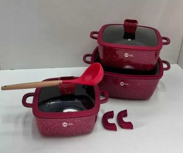 Набор посуды каструль с гранитным антипригарным покрытием 6️⃣ предмет