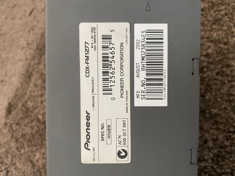 Раритетний CD-чейнджер Pioneer CDX-FM1277 (12 дисків)