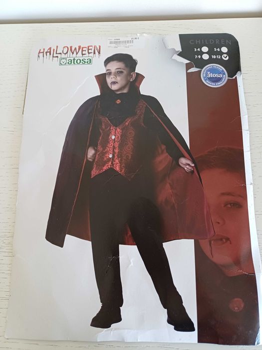 Fantasia de Halloween Vampiro