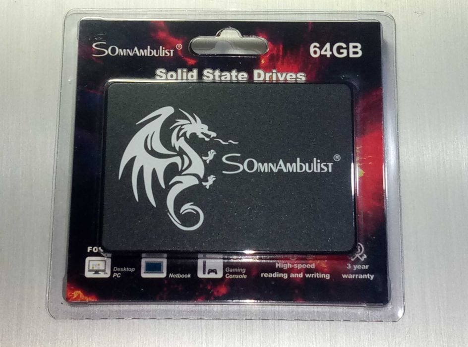 Новые SSD накопители 2.5″ SomnAmbulist 64 GB SATA III