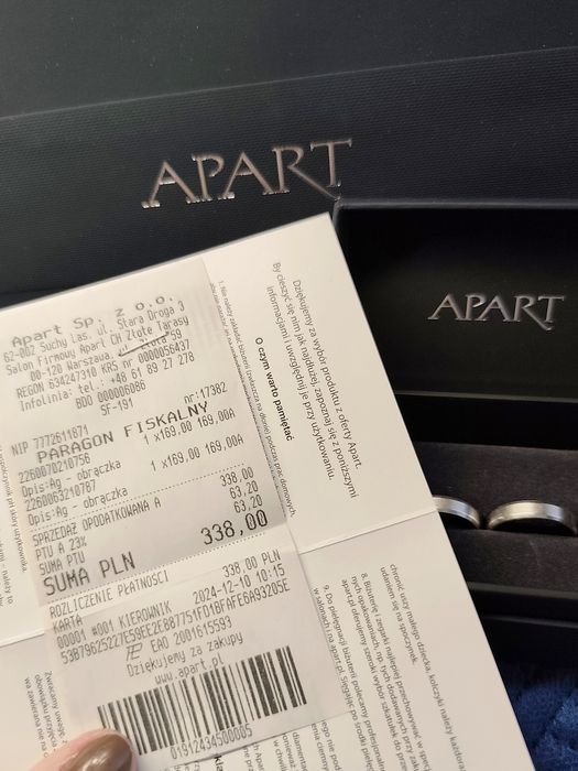 Obrączki srebrne próba 925