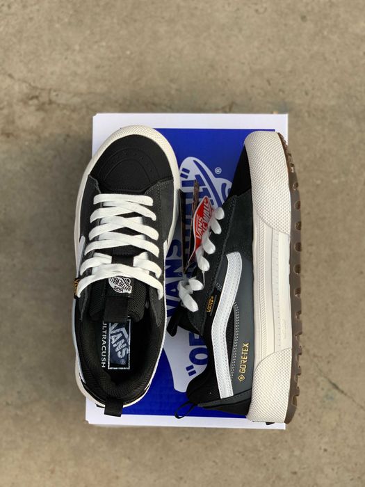 Кеди Vans Old Skool MTE-1 Grey White Black (41-46) — чоловічі Ванс, шкіряні, на осінь