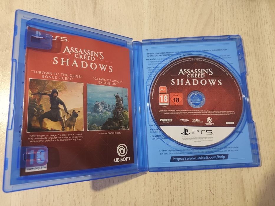Jogo PS5 assasins Creed Shadows